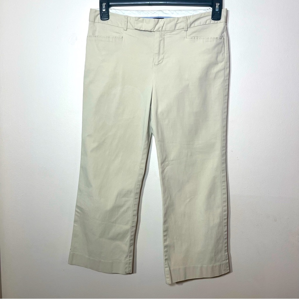 Gap Original Khaki Pants Women’s size 8 cropped ivory color